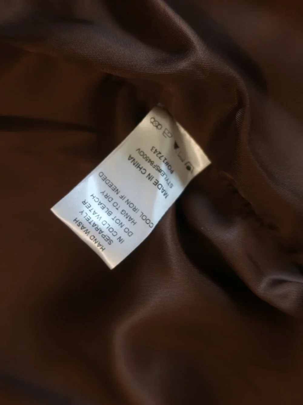 NWT Womens Six/Fifty Brown (Item-307) PU Faux Leather Vienna Oversized Blazer XS